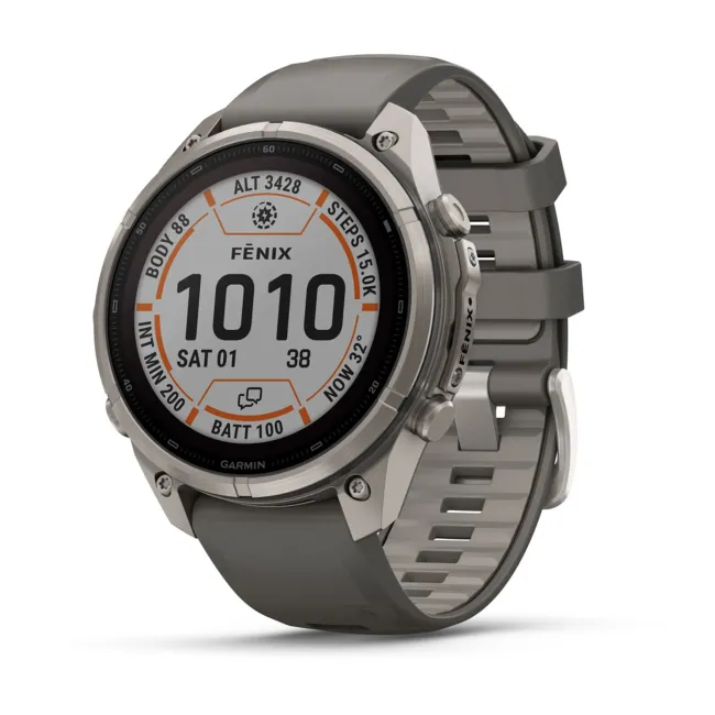 Garmin Fenix 9 Pro Solar inReach - 47 mm Titan Gray - Smartwatch Multisport Premium cu Ecran Solar