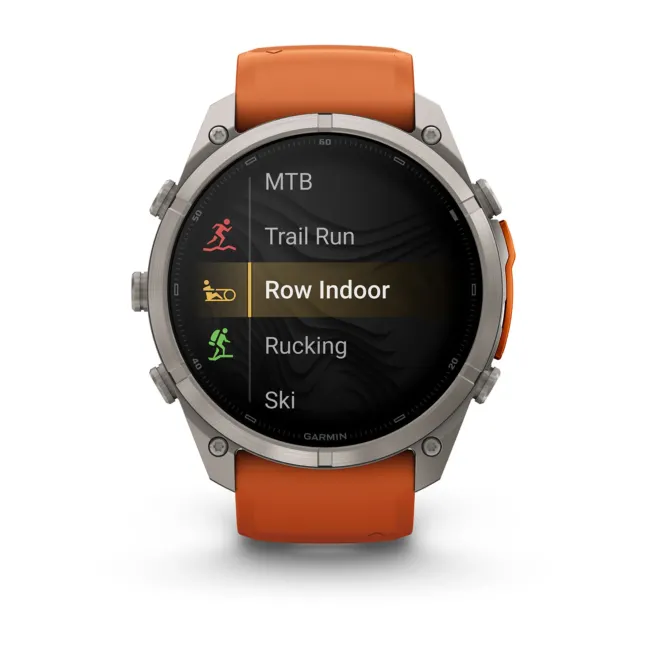 Garmin Fenix 9 Pro AMOLED inReach - 51 mm Titan Autumn Orange - Smartwatch Multisport Premium cu AMOLED