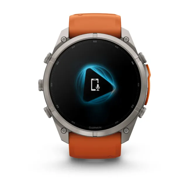Garmin Fenix 9 Pro AMOLED inReach - 51 mm Titan Autumn Orange - Smartwatch Multisport Premium cu AMOLED