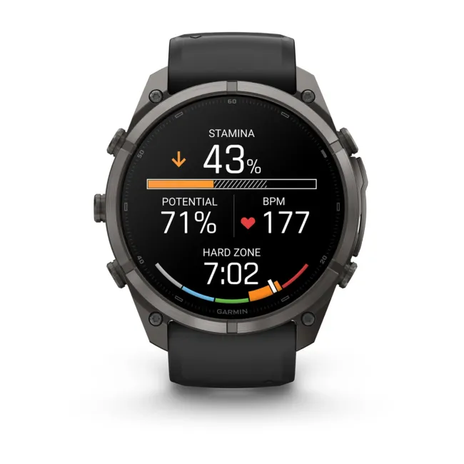 Garmin Fenix 9 Pro AMOLED inReach - 51 mm Titan DLC Carbon Gray - Smartwatch Multisport Premium cu AMOLED