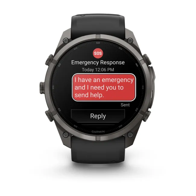 Garmin Fenix 9 Pro AMOLED inReach - 51 mm Titan DLC Carbon Gray - Smartwatch Multisport Premium cu AMOLED