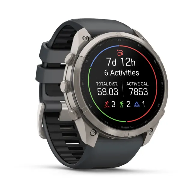 Garmin Fenix 9 Pro AMOLED inReach - 51 mm Titan Grafit - Smartwatch Multisport Premium cu AMOLED