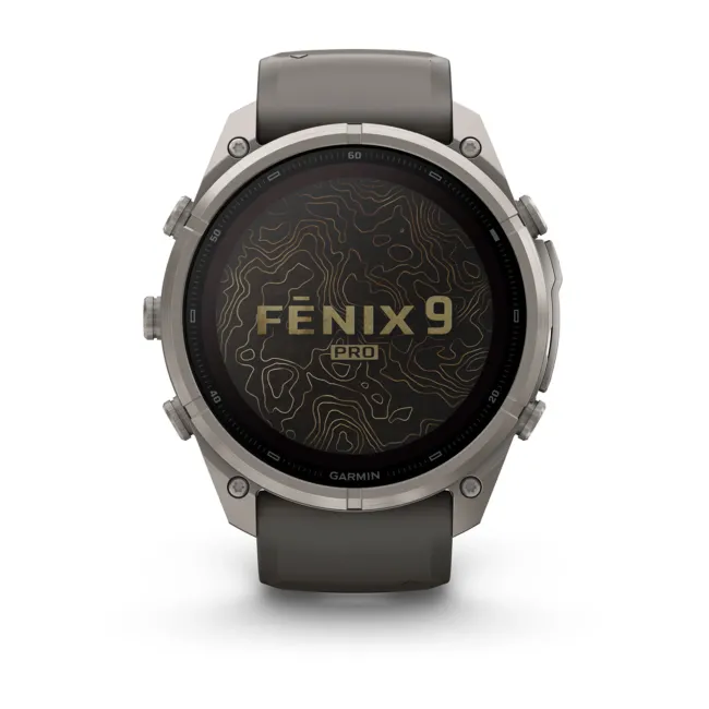 Garmin Fenix 9 Pro Solar inReach - 51 mm Titan Gray - Smartwatch Multisport Premium cu Ecran Solar