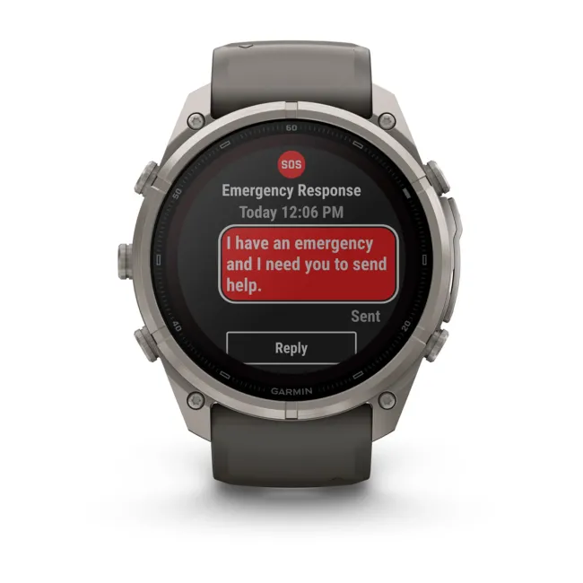 Garmin Fenix 9 Pro Solar inReach - 51 mm Titan Gray - Smartwatch Multisport Premium cu Ecran Solar
