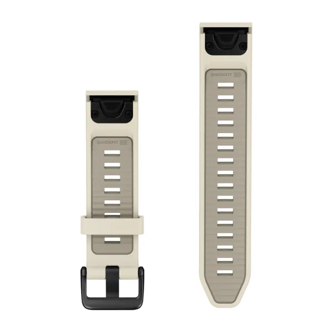 Garmin QuickFit 20 - curea silicon - crem Cream I French Gray