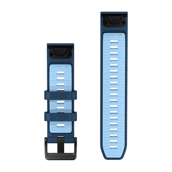 Garmin QuickFit 22 - curea silicon - albastru Tidal Blue I Ice Blue