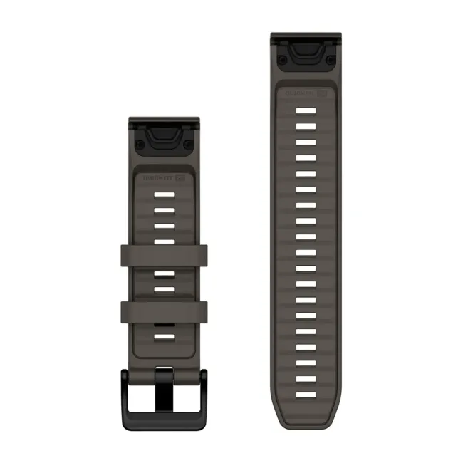Garmin QuickFit 22 - curea silicon - gri Pebble Gray