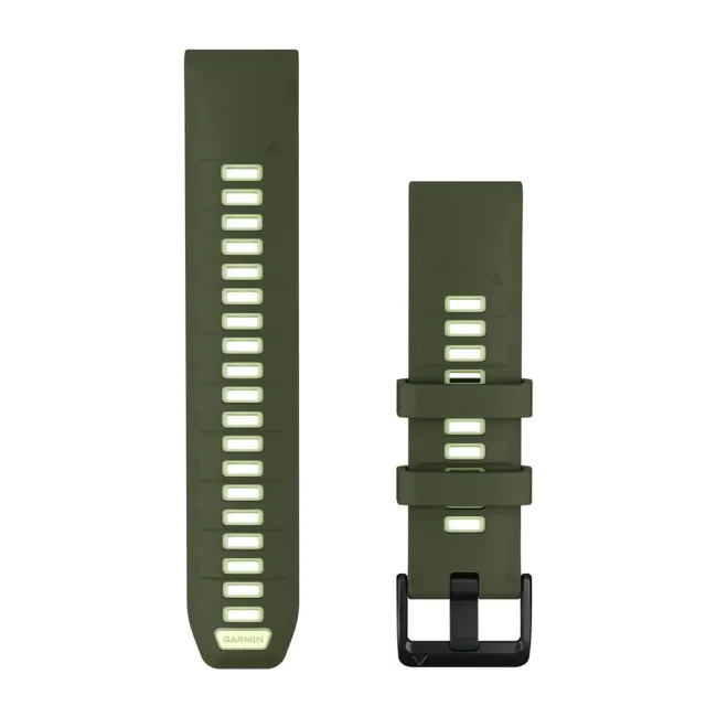 Garmin QuickFit 22 - curea silicon - verde Olive Drab I Citron