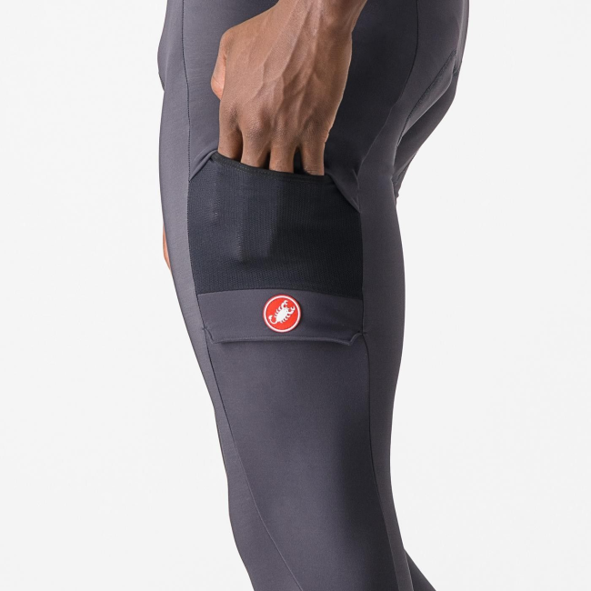 Castelli - pantaloni lungi cu bretele 4-16 gr C - Unlimited Trail - antracit