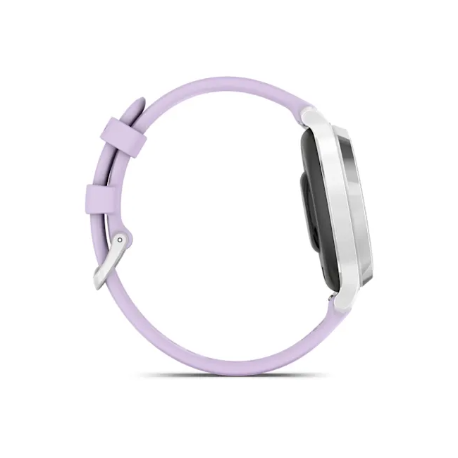 Garmin - Lily 2 Active - Argintiu, curea de silicon Purple Jasmina
