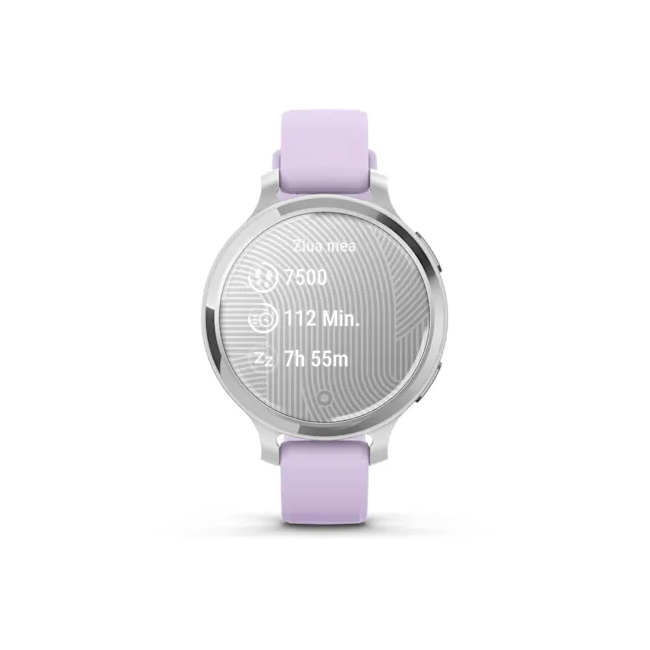 Garmin - Lily 2 Active - Argintiu, curea de silicon Purple Jasmina