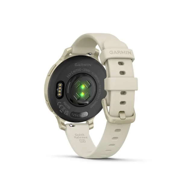 Garmin - Lily 2 Active - Lunar Gold, curea de silicon Bone