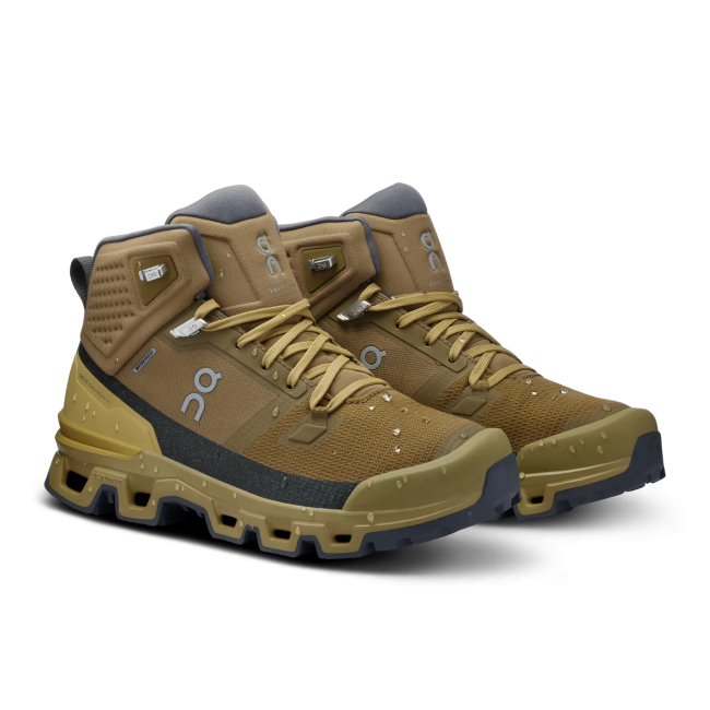 On - ghete sport pentru femei - Cloudrock 2 Waterproof - Maro Bej Hunter | Safari
