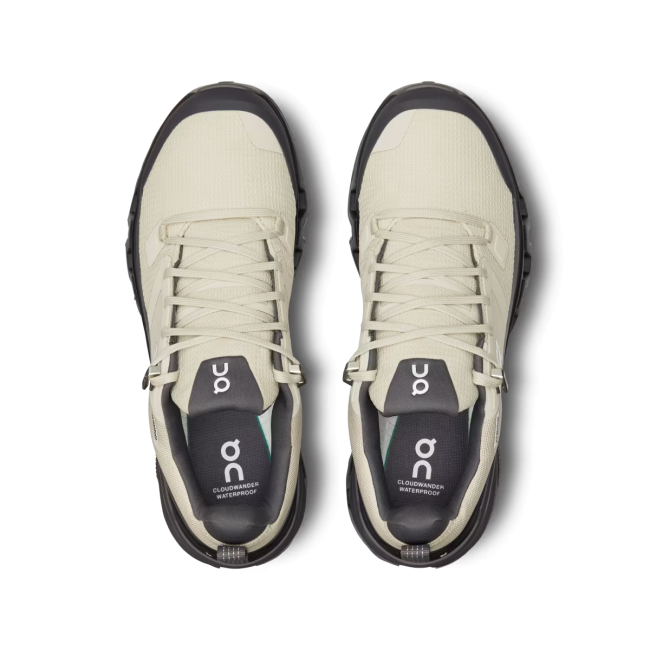 On Cloudwander Waterproof - pantofi sport pentru femei - Negru bej Sand | Black