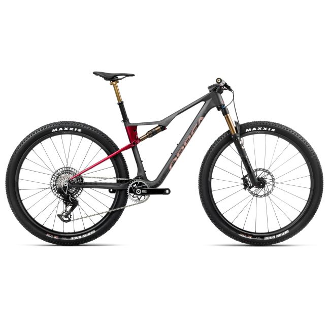 Bicicletă MTB XC full suspension Orbea OIZ M-LTD - Diamond Carbon View (Matt) | Cherry Red (Gloss)