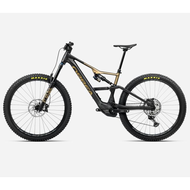 Bicicletă electrică eMTB Trail Orbea RISE LT H10 - Diamond Black | Splash Olive Green (Matt)