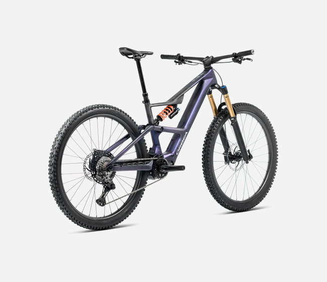 Bicicletă electrică eMTB Trail Orbea RISE LT M-TEAM 420W - Tanzanite Carbon View | Carbon Raw (Matt)