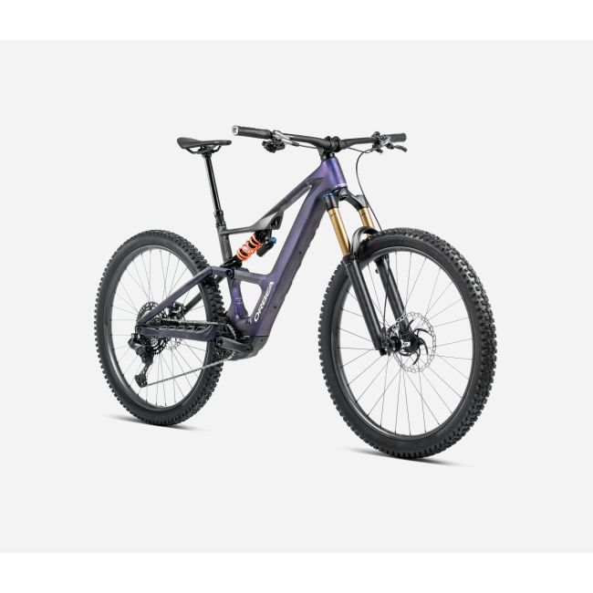 Bicicletă electrică eMTB Trail Orbea RISE LT M10 420W - Tanzanite Carbon View | Carbon Raw (Matt)