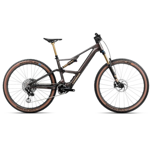 Orbea RISE SL M-LTD 2025 - bicicleta electrica MTB full suspension 29" - Cosmic Carbon View - Golden Sand (Gloss)