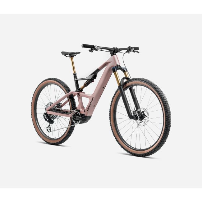 Bicicletă electrică eMTB Trail Orbea RISE SL M20 420W - Desert Rose | Carbon Raw (Matt)