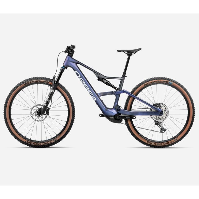 Orbea RISE SL M20 2025 - bicicleta electrica MTB full suspension 29" - Tanzanite Carbon View - Carbon Raw (Matt)