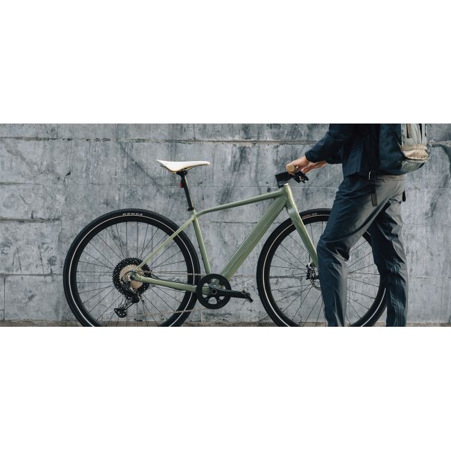 Orbea Vibe MID H30 2022 - bicicleta electrica pentru oras - rosu Metallic Dark Red