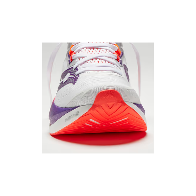 Saucony - pantofi alergare pentru barbati - Endorphin Speed 4 - Alb albastru white I viziblue