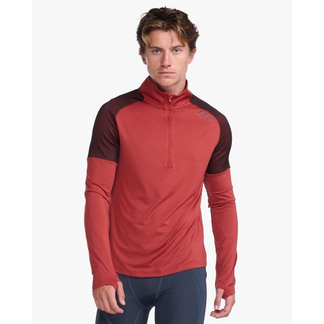 2XU - bluza - Light Speed - 1/2 - Zip Chilli - Oil Black Reflective