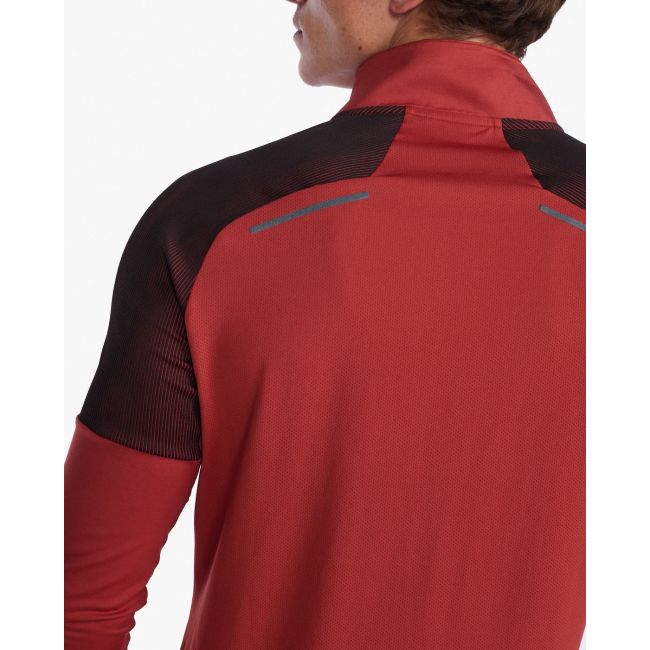 2XU - bluza - Light Speed - 1/2 - Zip Chilli - Oil Black Reflective