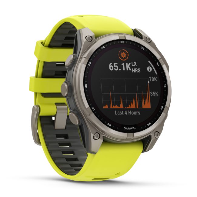 Garmin fenix 8 SOLAR Sapphire 47mm - smartwatch premium GPS argintiu Titanium