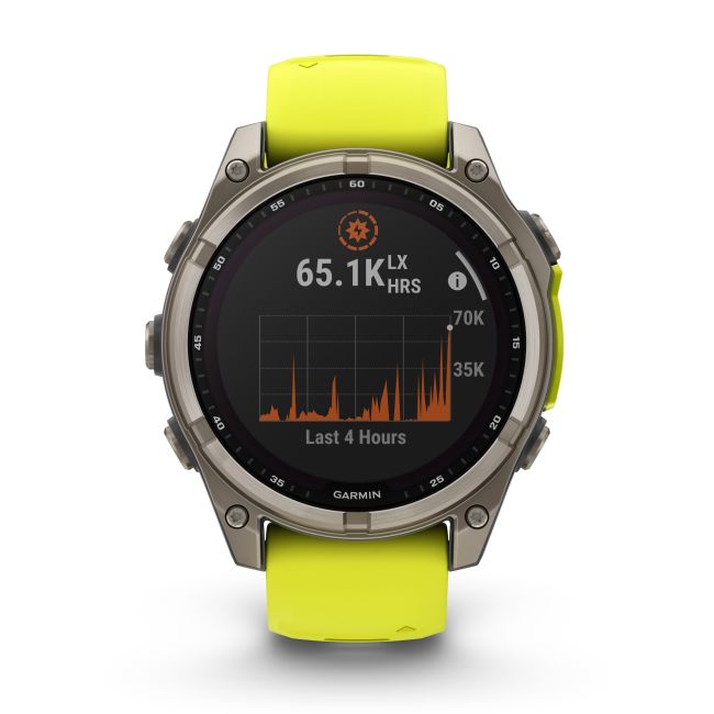 Garmin fenix 8 SOLAR Sapphire 47mm - smartwatch premium GPS argintiu Titanium