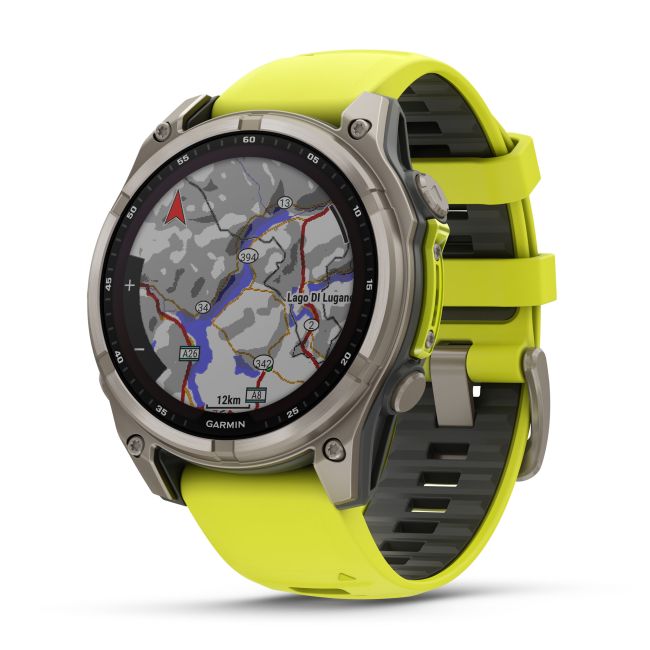 Garmin fenix 8 SOLAR Sapphire 47mm - smartwatch premium GPS argintiu Titanium