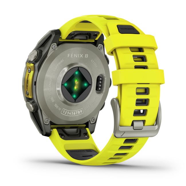 Garmin fenix 8 SOLAR Sapphire 47mm - smartwatch premium GPS argintiu Titanium