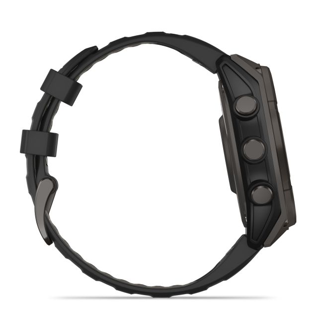 Garmin fenix 8 SOLAR Sapphire 47mm - smartwatch premium GPS negru Titanium DLC