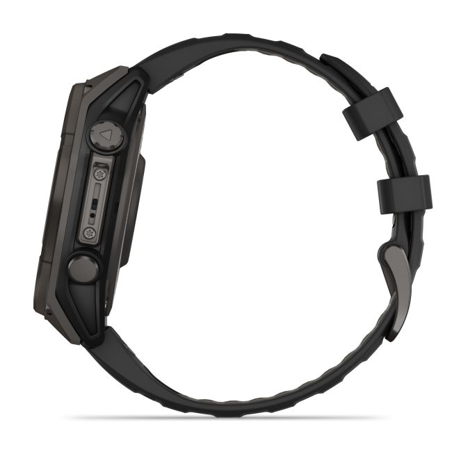 Garmin fenix 8 SOLAR Sapphire 47mm - smartwatch premium GPS negru Titanium DLC