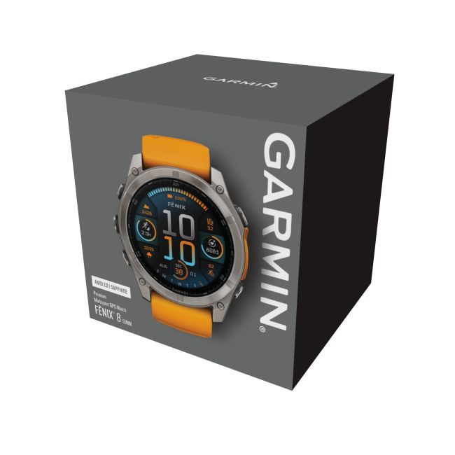 Garmin fenix 8 AMOLED Sapphire 51mm - smartwatch premium GPS argintiu Titanium