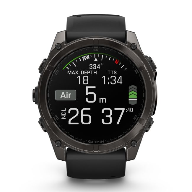 Garmin fenix 8 AMOLED Sapphire 51mm - smartwatch premium GPS negru Titanium DLC