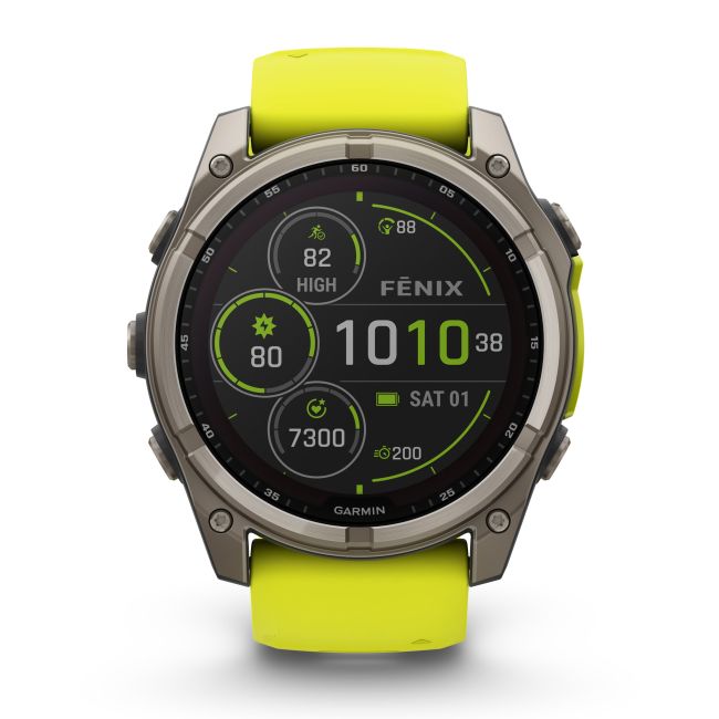 Garmin fenix 8 SOLAR Sapphire 51mm - smartwatch premium GPS argintiu Titanium