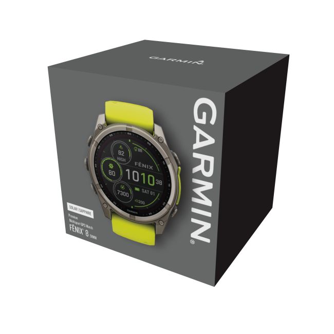 Garmin fenix 8 SOLAR Sapphire 51mm - smartwatch premium GPS argintiu Titanium