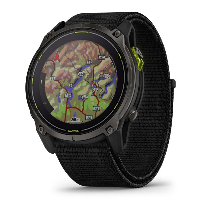 Garmin Enduro 3 Sapphire SOLAR ceas ultra multisport GPS gri titanium DLC