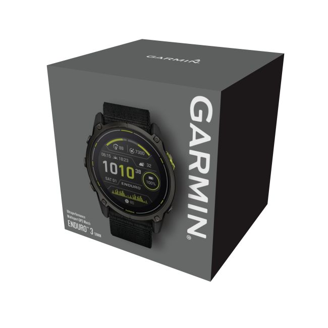 Garmin Enduro 3 Sapphire SOLAR ceas ultra multisport GPS gri titanium DLC