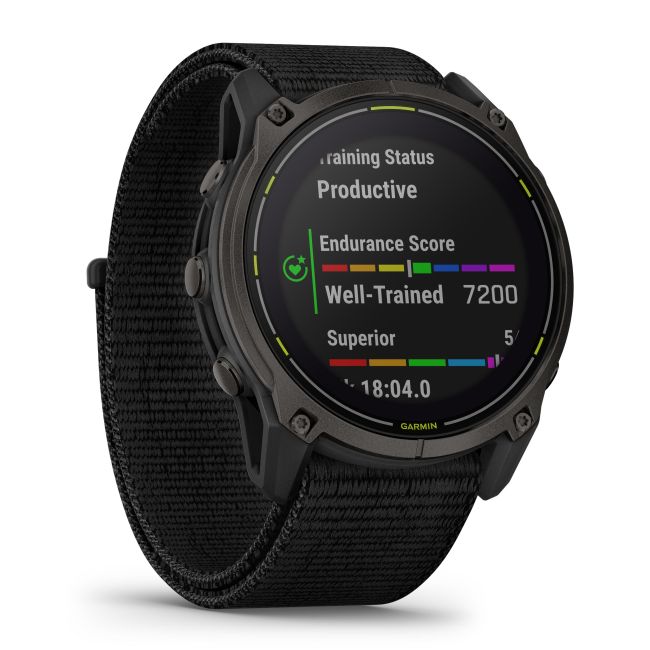 Garmin Enduro 3 Sapphire SOLAR ceas ultra multisport GPS gri titanium DLC