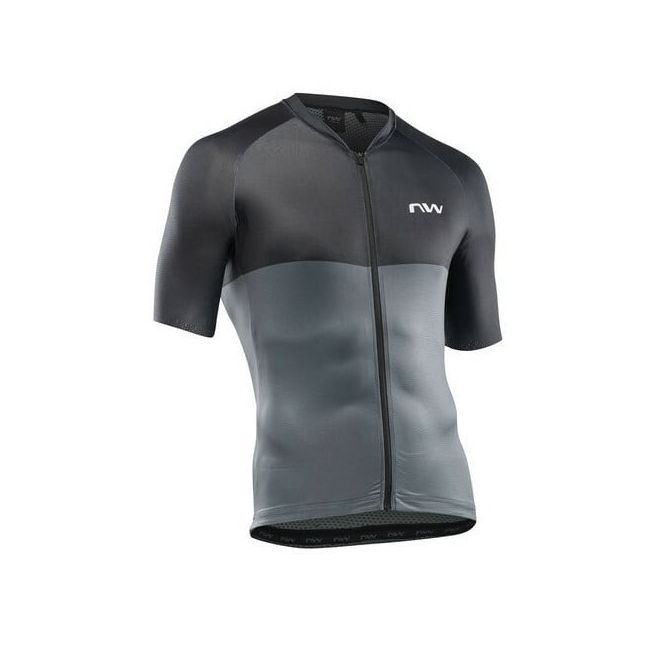 Northwave - Tricou ciclism maneca scurta barbati - Blade - gri inchis - negru