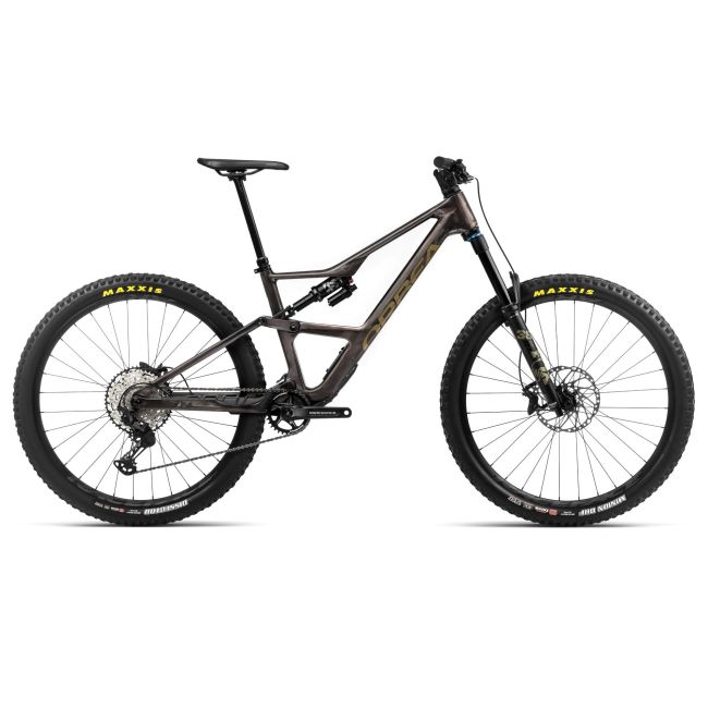 Bicicletă MTB All Mountain full suspension Orbea OCCAM LT M30 - Cosmic Carbon View | Metallic Olive Green (Gloss)