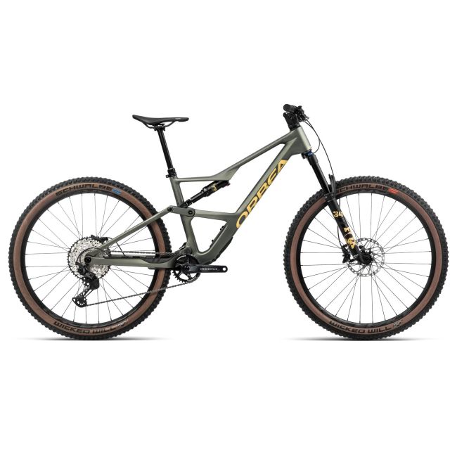 Bicicletă MTB Trail full suspension Orbea OCCAM SL M30 - Spaceship Green | Corn Yellow (Matt)