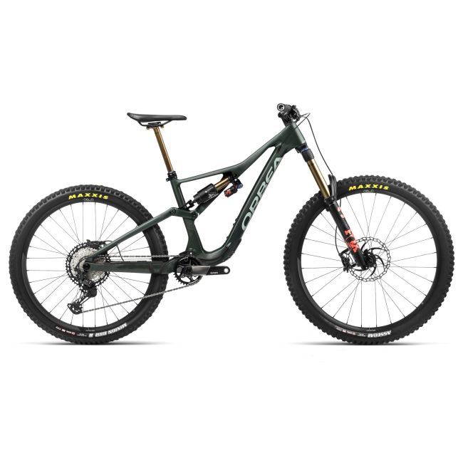 Bicicletă MTB Enduro full suspension Orbea RALLON M-TEAM - Forest Green | Blue Stone (Gloss)
