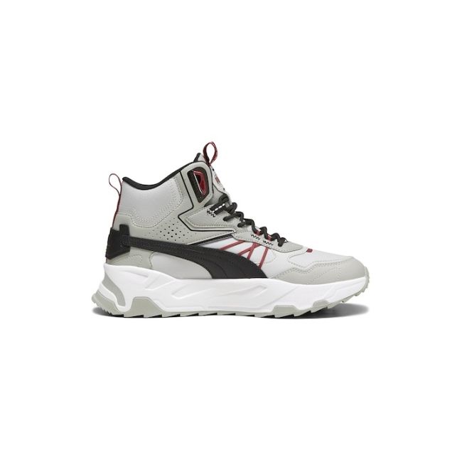 Puma - ghete pentru barbati - Trinity Mid Hybrid L - Light gray-black-smoked gray