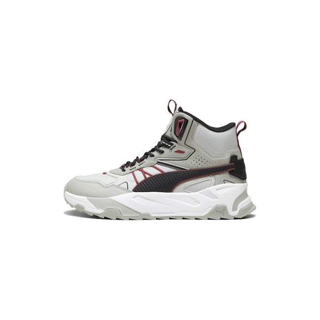 Puma - ghete pentru barbati - Trinity Mid Hybrid L - Light gray-black-smoked gray