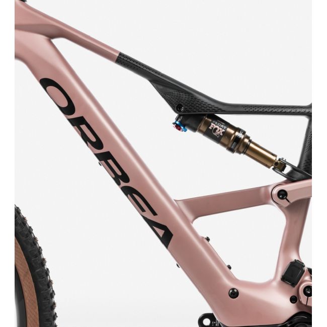 Bicicletă electrică eMTB Trail Orbea RISE SL M20 420W - Desert Rose | Carbon Raw (Matt)