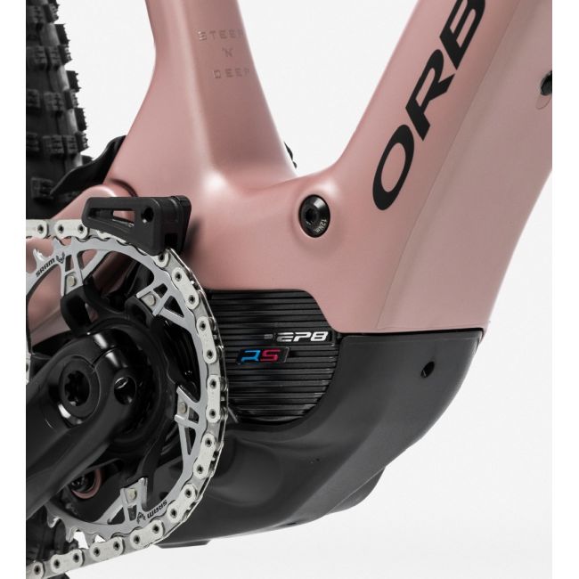 Bicicletă electrică eMTB Trail Orbea RISE SL M20 420W - Desert Rose | Carbon Raw (Matt)